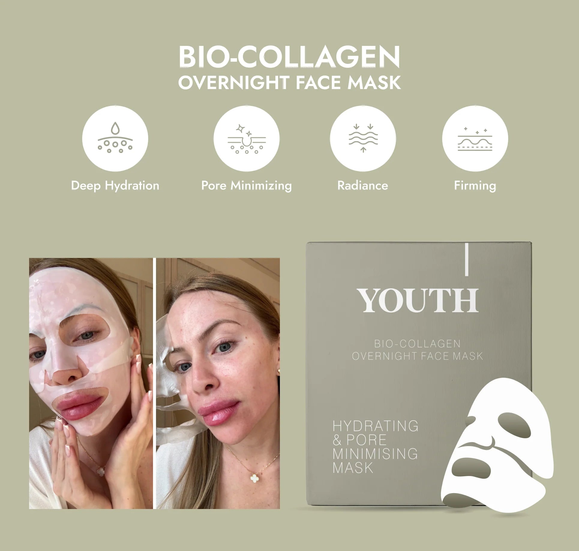 Youth® Bio-Collagen Overnight Face Mask